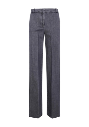 Kiltie pressed-crease cotton trousers - Grey