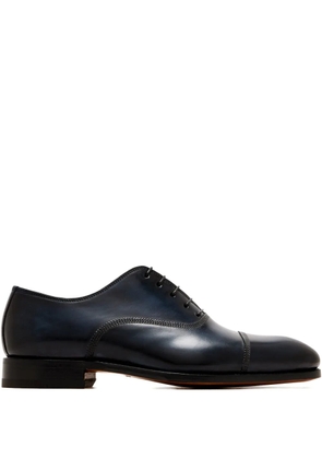 Bontoni leather derby shoes - Blue