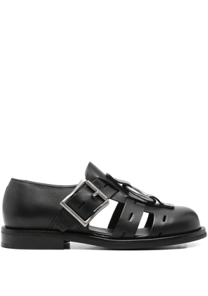 Martine Rose Bondage Belt leather sandals - Black
