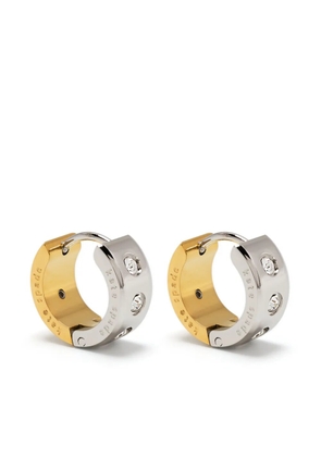 Kate Spade Set In Stone Chunky Huggies earrings - Gold
