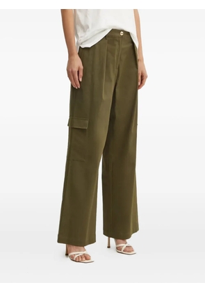 LIU JO pleated-front cargo trousers - Green