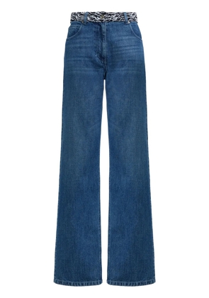 Missoni knitted-panel jeans - Blue