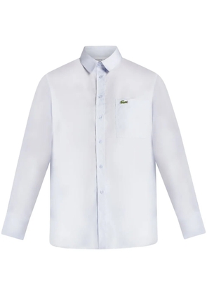 Lacoste logo-appliqué cotton shirt - Blue