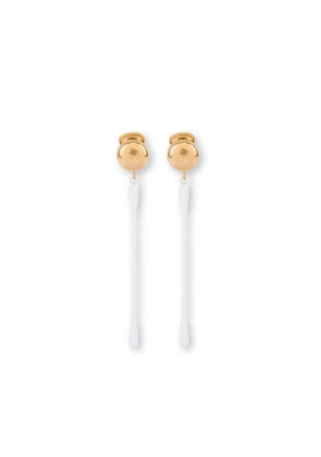 Moschino drop earrings - Gold