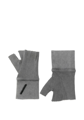 Thom Krom fingerless mittens - Grey