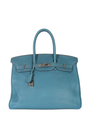 Hermès Pre-Owned 2011 Jane Birkin trapeze silhouette bag - Blue