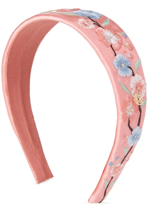 Maison Michel Miwa floral-print headband - Pink
