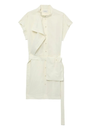 LEMAIRE asymmetrical mini dress - Yellow