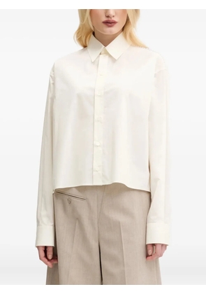 MM6 Maison Margiela striped-panel shirt - White