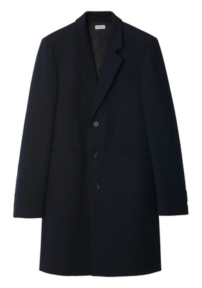 Burberry single-breasted wool coat - Blue