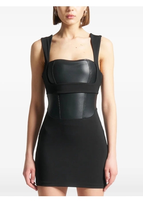 Manière De Voir layered corset mini dress - Black