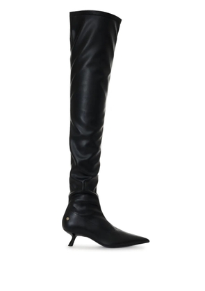 ANINE BING Hilda 50mm sock-style knee boots - Black