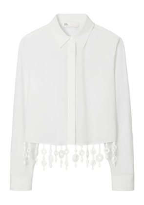 Tory Burch crystal-embellished shirt - White