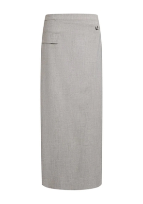 12 STOREEZ asymmetric midi skirt - Grey