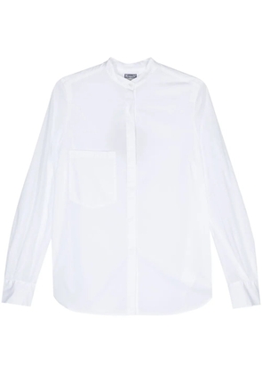 Kristensen Du Nord band-collar cotton shirt - White