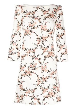 JANE Petal floral-print dress - Neutrals