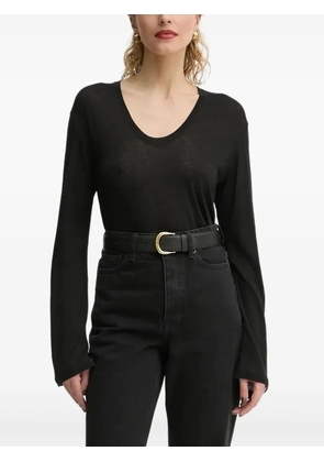 By Malene Birger scoop-neck top - Black