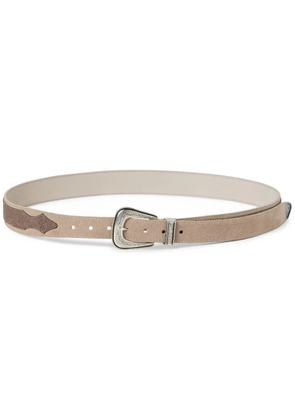 Brunello Cucinelli leather belt - Neutrals