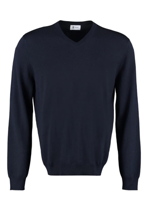 THE (Alphabet) wool sweater - Blue