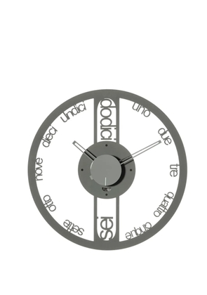 Arti & Mestieri italian-number wall clock (44cm) - Grey