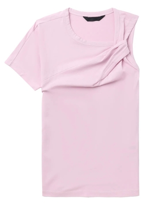 Juun.J single-sleeve cotton T-shirt - Pink