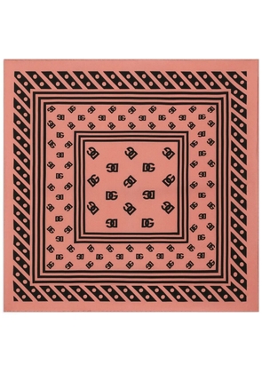 Dolce & Gabbana DNA monogram scarf - Pink