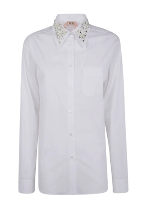 Nº21 embellished-collar shirt - White