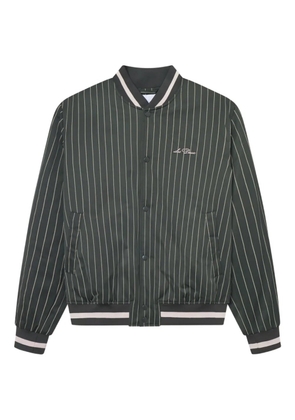 Les Deux pinstripe bomber jacket - Green