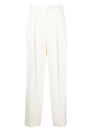 Brunello Cucinelli high-waisted tailored trousers - White