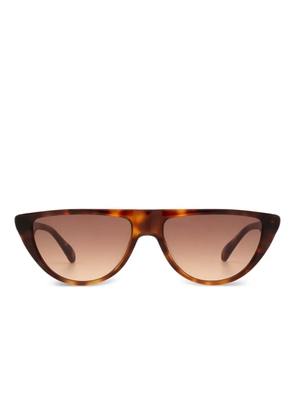 Kaleos tortoiseshell-pattern D-frame sunglasses - Brown