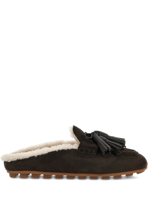 Hogan suede slippers - Brown