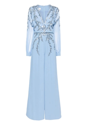 Saiid Kobeisy Beaded jumpsuit - Blue