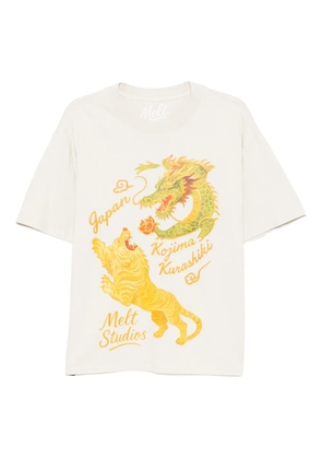 Melt graphic-printed T-shirt - Neutrals