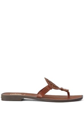 Karl Lagerfeld Skoot II leather sandals - Brown