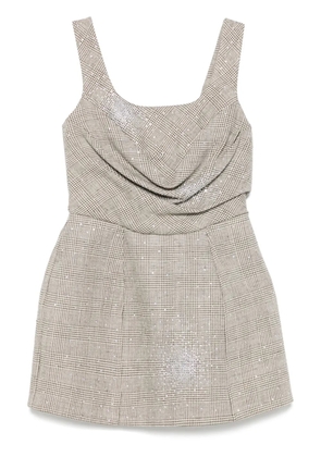 Giuseppe Di Morabito rhinestone-embellished mini dress - Neutrals