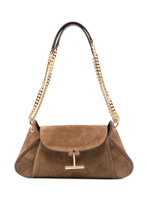 TOM FORD medium T-hardware tote bag - Brown