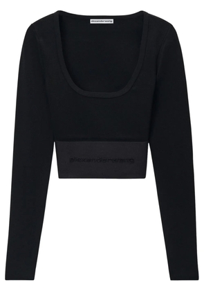 Alexander Wang scoop-neck top - Black