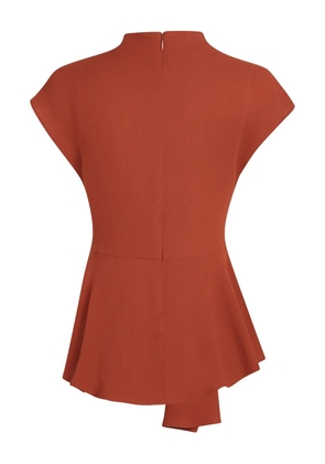 Karl Lagerfeld asymmetrical draped top - Orange