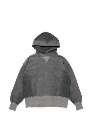 TAIGA TAKAHASHI LOT 606 elbow-patch hoodie - Grey