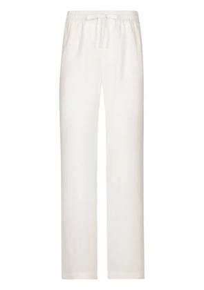 Dolce & Gabbana drawstring-fastening waistband trousers - White