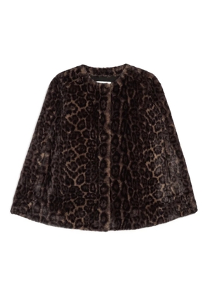 Apparis Sloan leopard-print cape - Brown