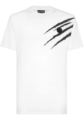 Plein Sport scratch-print T-shirt - White