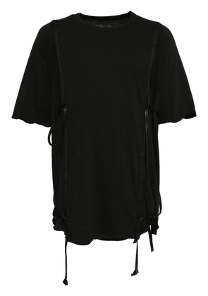 Boris Bidjan Saberi paneled T-shirt - Black