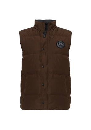 Canada Goose logo-patch padded gilet - Brown
