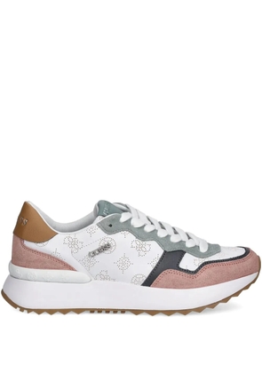 GUESS USA logo-detail platform sneakers - White