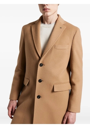 Peserico single-breasted coat - Brown