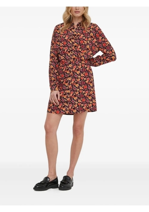 Desigual floral-print shirt mini dress - Red