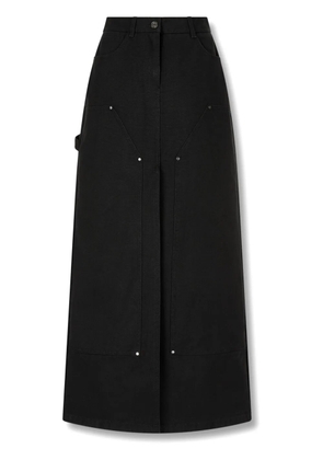 TOMBOY cotton seam-detail maxi skirt - Black