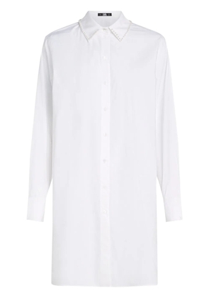 Karl Lagerfeld pearl-embellished shirt - White