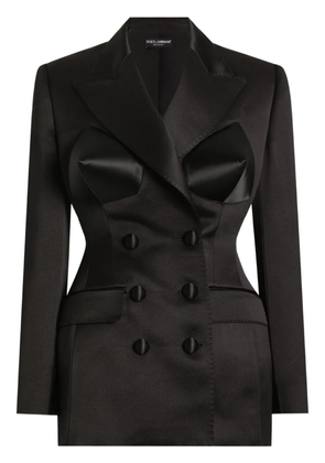 Dolce & Gabbana bouble-breasted duchess blazer - Black